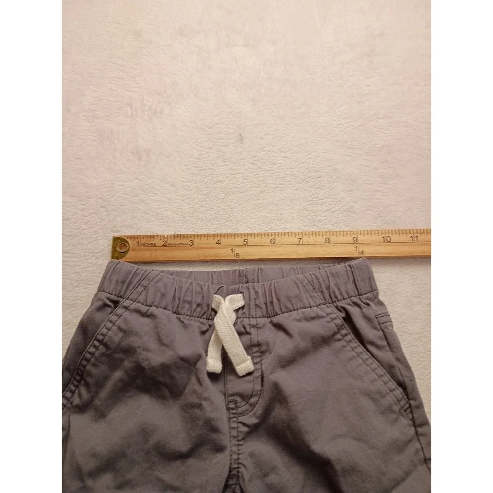 Cat & Jack Toddler Boys Gray Jogger Pants Size 4T Elastic Waist Drawstring NWOT